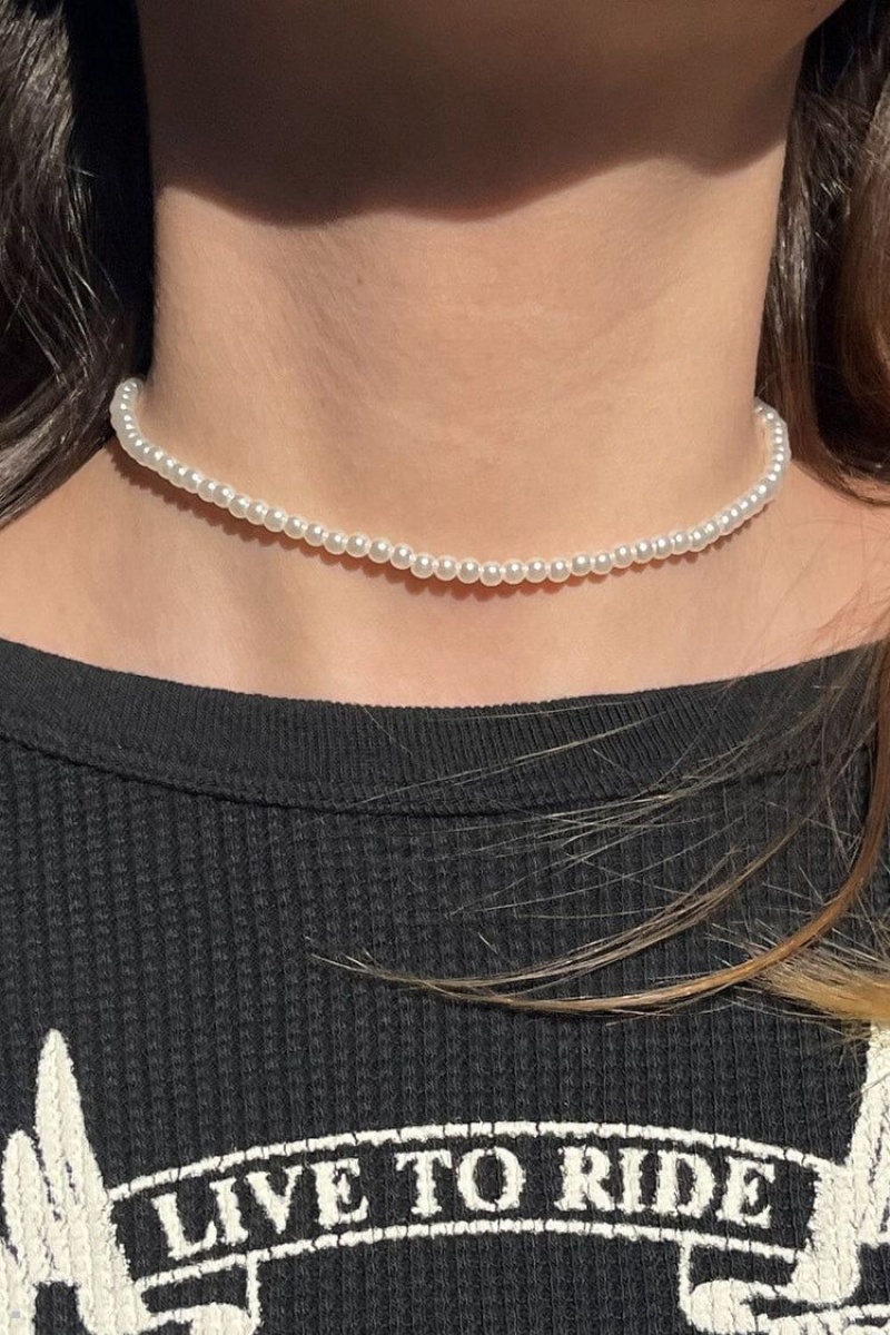 Collier Brandy Melville Pearl Argent | CHF-47338957